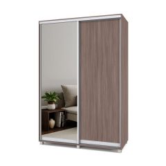 РОЛАНД Шкаф-купе с зеркалом Шимо темный (450*1500) Р452 в Когалыме - kogalym.mebel24.online | фото 2