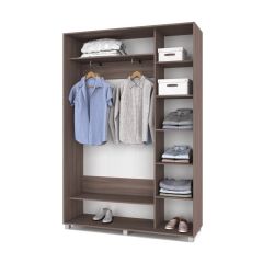 РОЛАНД Шкаф-купе с зеркалом Шимо темный (450*1500) Р452 в Когалыме - kogalym.mebel24.online | фото 3