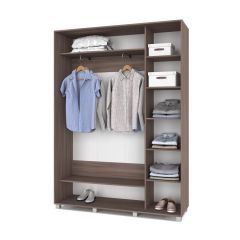 РОЛАНД Шкаф-купе с зеркалом Шимо темный (450*1600) Р462 в Когалыме - kogalym.mebel24.online | фото 3