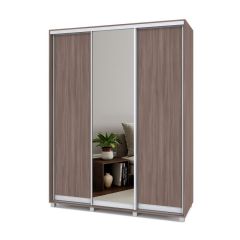 РОЛАНД Шкаф-купе с зеркалом Шимо темный (450*1700) Р472 в Когалыме - kogalym.mebel24.online | фото