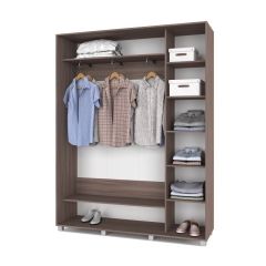 РОЛАНД Шкаф-купе с зеркалом Шимо темный (450*1700) Р472 в Когалыме - kogalym.mebel24.online | фото 2