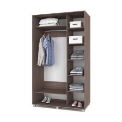 РОЛАНД Шкаф-купе с зеркалом Шимо темный (600*1400) Р642 в Когалыме - kogalym.mebel24.online | фото 2
