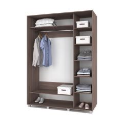 РОЛАНД Шкаф-купе с зеркалом Шимо темный (600*1700) Р672 в Когалыме - kogalym.mebel24.online | фото 2