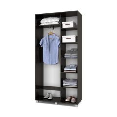 РОЛАНД Шкаф-купе с зеркалом Венге (450*1100) Р412 в Когалыме - kogalym.mebel24.online | фото 2