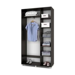 РОЛАНД Шкаф-купе с зеркалом Венге (450*1200) Р422 в Когалыме - kogalym.mebel24.online | фото 2