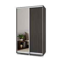 РОЛАНД Шкаф-купе с зеркалом Венге (450*1300) Р432 в Когалыме - kogalym.mebel24.online | фото 2
