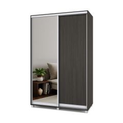 РОЛАНД Шкаф-купе с зеркалом Венге (450*1400) Р442 в Когалыме - kogalym.mebel24.online | фото 2