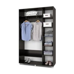 РОЛАНД Шкаф-купе с зеркалом Венге (450*1400) Р442 в Когалыме - kogalym.mebel24.online | фото 3