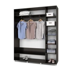 РОЛАНД Шкаф-купе с зеркалом Венге (450*1800) Р482 в Когалыме - kogalym.mebel24.online | фото 5