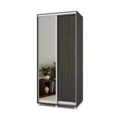 РОЛАНД Шкаф-купе с зеркалом Венге (600*1000) Р602 в Когалыме - kogalym.mebel24.online | фото