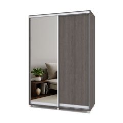 РОЛАНД Шкаф-купе зеркалом Анкор темный (600*1500) Р652 в Когалыме - kogalym.mebel24.online | фото