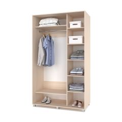 РОЛАНД Шкаф-купе зеркалом Млечный дуб (600*1500) Р652 в Когалыме - kogalym.mebel24.online | фото 2