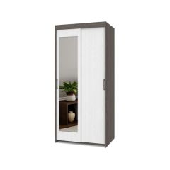 ТОМАС Шкаф-купе с зеркалом Анкор темный/светлый Т22 в Когалыме - kogalym.mebel24.online | фото