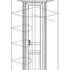 Шкаф угловой №562 "Алиса" (угол 875*875) в Когалыме - kogalym.mebel24.online | фото 2