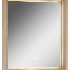 Шкаф-зеркало Nice 60 с подсветкой Домино (DN4706HZ) в Когалыме - kogalym.mebel24.online | фото