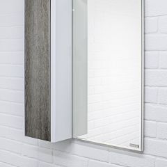 Шкаф-зеркало Uno 60 Дуб серый левый/правый Домино (DU1503HZ) в Когалыме - kogalym.mebel24.online | фото 8