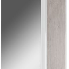 Шкаф-зеркало Uno 60 Дуб серый левый/правый Домино (DU1503HZ) в Когалыме - kogalym.mebel24.online | фото 1