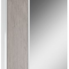 Шкаф-зеркало Uno 60 Дуб серый левый/правый Домино (DU1503HZ) в Когалыме - kogalym.mebel24.online | фото 2