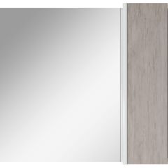 Шкаф-зеркало Uno 80 Дуб серый левый/правый Домино (DU1504HZ) в Когалыме - kogalym.mebel24.online | фото 5