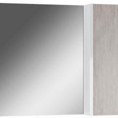 Шкаф-зеркало Uno 80 Дуб серый левый/правый Домино (DU1504HZ) в Когалыме - kogalym.mebel24.online | фото