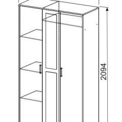 Спальный гарнитур МСП-1 (Ясень Анкор светлый) 1400 в Когалыме - kogalym.mebel24.online | фото 9