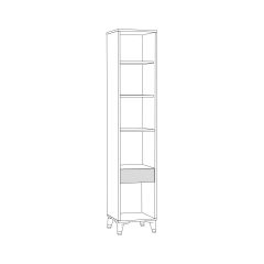 Стеллаж 13.145 Миндаль в Когалыме - kogalym.mebel24.online | фото 3