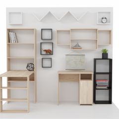 Стеллаж Элемент-1 (дуб сонома) в Когалыме - kogalym.mebel24.online | фото 4