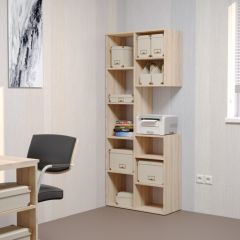 Стеллаж Элемент-2 (дуб сонома) в Когалыме - kogalym.mebel24.online | фото 3