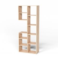 Стеллаж Элемент-2 (дуб сонома) в Когалыме - kogalym.mebel24.online | фото