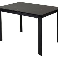 Стол CORNER 120 MATT BLACK MARBLE SOLID CERAMIC / BLACK, ®DISAUR в Когалыме - kogalym.mebel24.online | фото