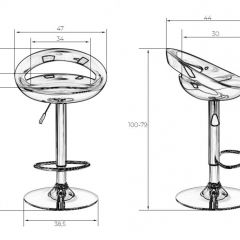 Стул барный DOBRIN DISCO LM-1010 (белый) в Когалыме - kogalym.mebel24.online | фото 2