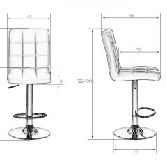 Стул барный DOBRIN KRUGER LM-5009 (черный) в Когалыме - kogalym.mebel24.online | фото 2