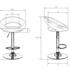 Стул барный DOBRIN MIRA LM-5001 (синий) в Когалыме - kogalym.mebel24.online | фото 3