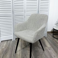Стул BRANDY WZ2042-19 галечный серый фактурный велюр/ черный каркас М-City в Когалыме - kogalym.mebel24.online | фото 5