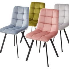 Стул CHILLI SQUARE BLUVEL-03 светло-серый, велюр / черный каркас М-City в Когалыме - kogalym.mebel24.online | фото 8