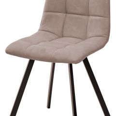 Стул CHILLI SQUARE RU-09 серо-бежевый винтаж, PU / черный каркас М-City в Когалыме - kogalym.mebel24.online | фото