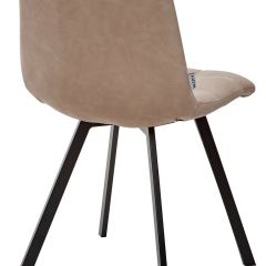 Стул CHILLI SQUARE RU-09 серо-бежевый винтаж, PU / черный каркас М-City в Когалыме - kogalym.mebel24.online | фото 3