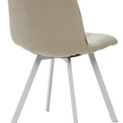 Стул CHILLI SQUARE UF860-01B бежевый, ткань/ белый каркас М-City в Когалыме - kogalym.mebel24.online | фото 2