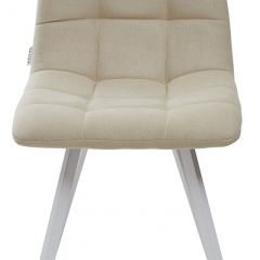 Стул CHILLI SQUARE UF860-01B бежевый, ткань/ белый каркас М-City в Когалыме - kogalym.mebel24.online | фото 3