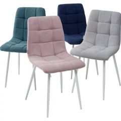 Стул CHILLI UF860-04B сиреневый, ткань/ белый каркас М-City в Когалыме - kogalym.mebel24.online | фото 2