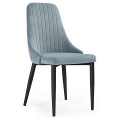 Стул на металлокаркасе Kora light blue / black в Когалыме - kogalym.mebel24.online | фото 1