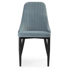 Стул на металлокаркасе Kora light blue / black в Когалыме - kogalym.mebel24.online | фото 2