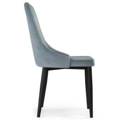 Стул на металлокаркасе Kora light blue / black в Когалыме - kogalym.mebel24.online | фото 3