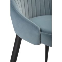 Стул на металлокаркасе Kora light blue / black в Когалыме - kogalym.mebel24.online | фото 6