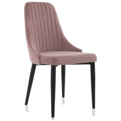 Стул на металлокаркасе Kora light purple / black в Когалыме - kogalym.mebel24.online | фото