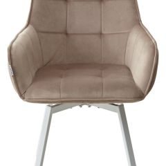 Стул MAVERICK 360 град. поворот. BLUVEL-40 BEIGE/ белый каркас, М-City в Когалыме - kogalym.mebel24.online | фото 7