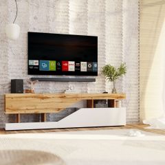 Тумба под ТВ НКМ Дубай секция №4 в Когалыме - kogalym.mebel24.online | фото 3