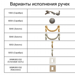 Тумба прикроватная Тиффани Premium слоновая кость/золото (ТФТП-1(П) в Когалыме - kogalym.mebel24.online | фото 2
