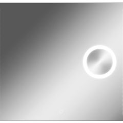 Зеркало Cosmo 100 alum (линза) с подсветкой Sansa (SCL1026Z) в Когалыме - kogalym.mebel24.online | фото 1