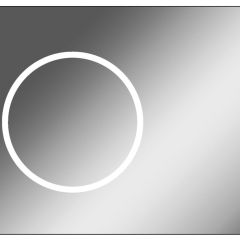 Зеркало Eclipse 90 black с подсветкой Sansa (SE1031Z) в Когалыме - kogalym.mebel24.online | фото 1